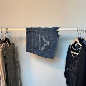 Stylish Jean shorts in Deep Blue